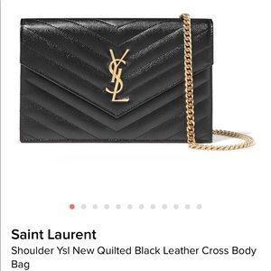 Saint Laurent Small Monogram Envelope Chain Wallet